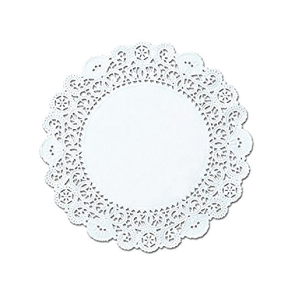BROOKLACE 6" ROUND DOILY LACES 1000CT #LD6