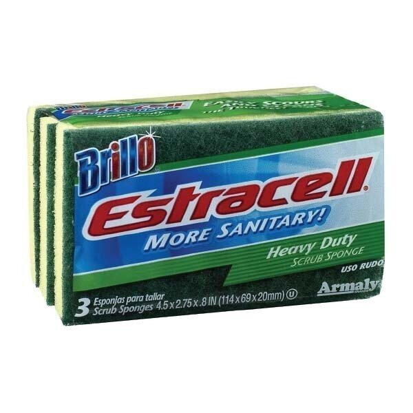 BRILLO ESTRACELL SPONGES 8X3CT
