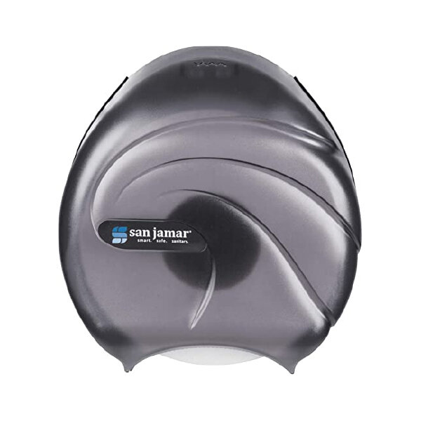 SAN JAMAR 9&quot; JUMBO BATH TISSUE BLACK DISPENSER 1CT