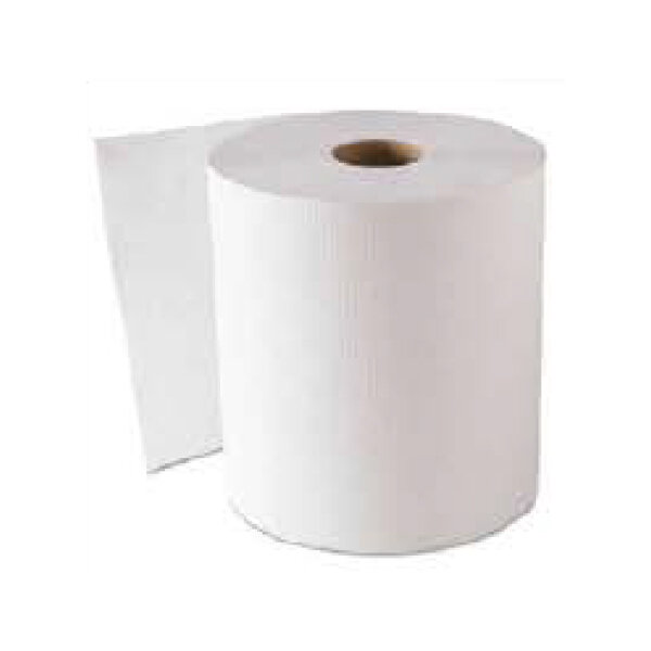 BLEACHED 8&quot; HARDWOUND TOWEL 6X800FT #01820