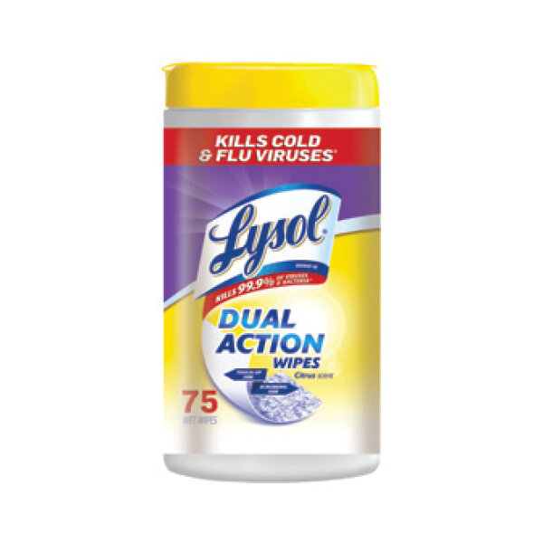 LYSOL DUAL ACTION WIPES (C) 6X75CT