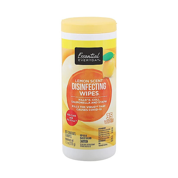 ESSENTIAL-DAY LEMON SCENT WIPES 12X35CT