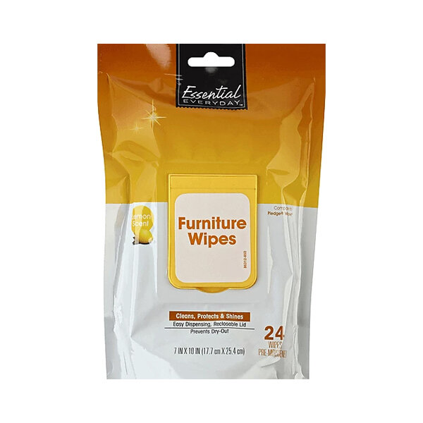 ESSENTIAL-DAY LEMON FURNITURE WIPES 12X24CT