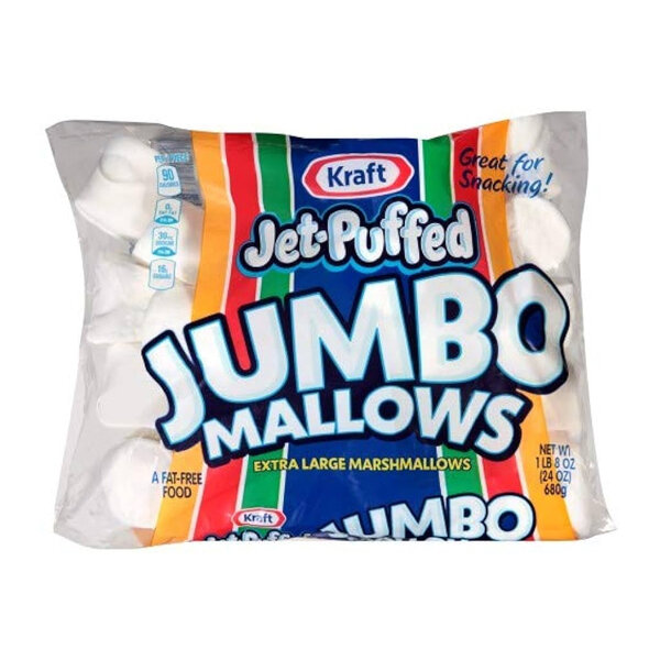 KRAFT JET-PUFFED JUMBO MARSHMALLOW 8X24OZ