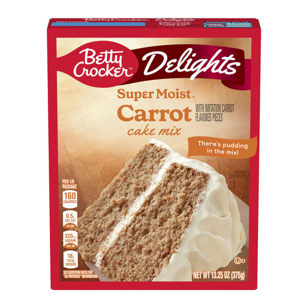 BETTY-CROCKER DELIGHTS SUPER MOIST CARROT CAKE MIX 12X13.25OZ