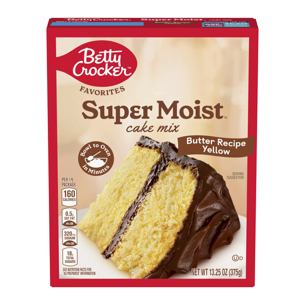 BETTY-CROCKER FAVORITES SUPER MOIST BUTTER RECIPE YELLOW CAKE MIX 12X13.25OZ
