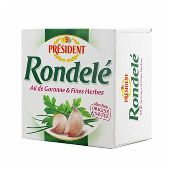 PRESIDENT RONDELE GARLIC &amp; HERBS 12/125 GR. (990149)  01/24/25