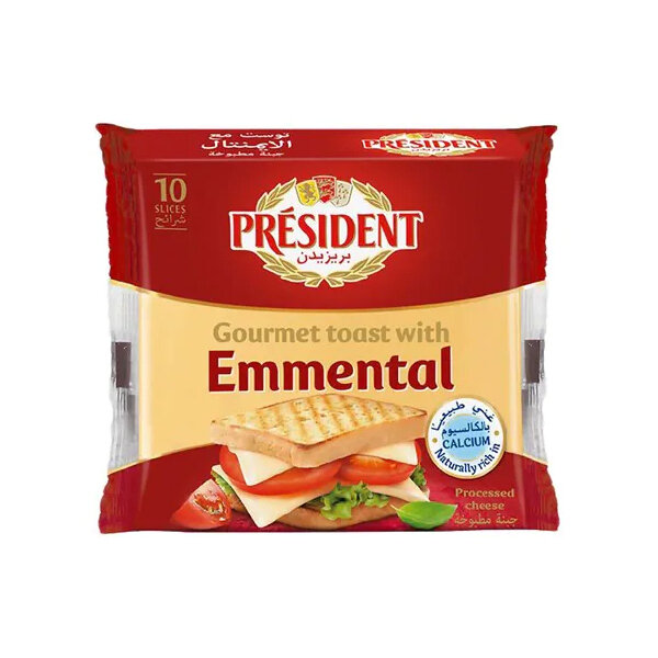 PRESIDENT GOURMET TOAST W/ EMMENTAL SLICES 36/200 GR (490343) 49715  11/19/25