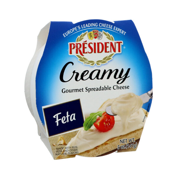 PRESIDENT CREAMY SPREAD FETA 8/5 OZ (00370)