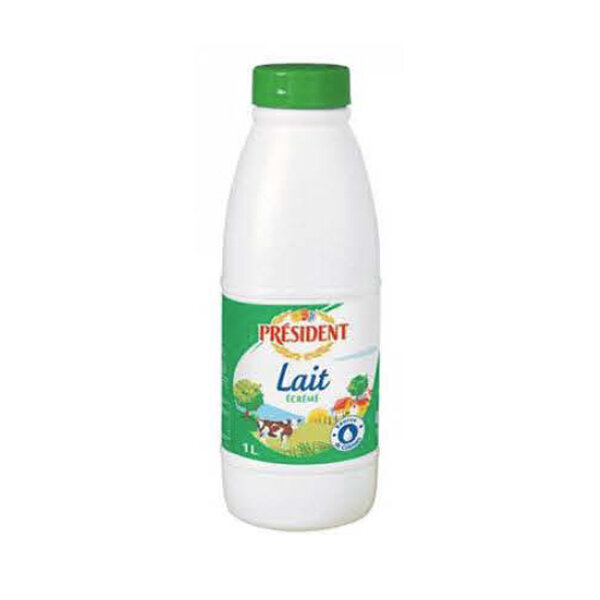 PRESIDENT SKIMMED MILK BOTTLE 12/1L (910380)  EXP 07/05/25