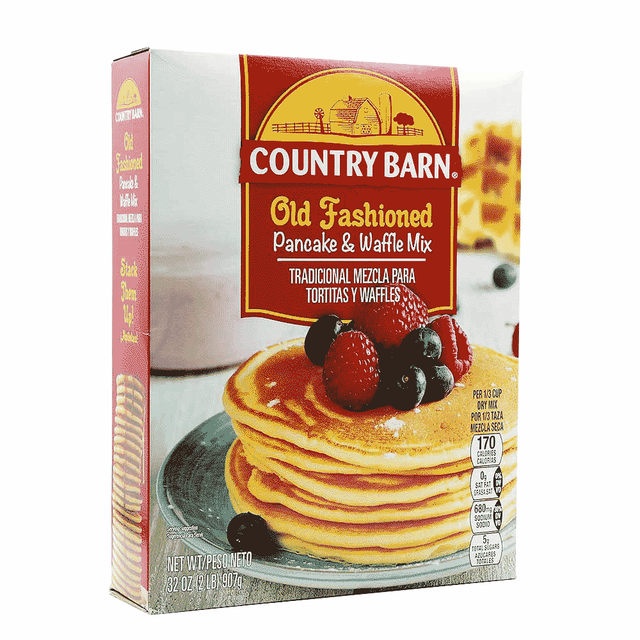 COUNTRY BARN OLD FASHIONED PANCAKE & WAFFLE  MIX 12X32OZ