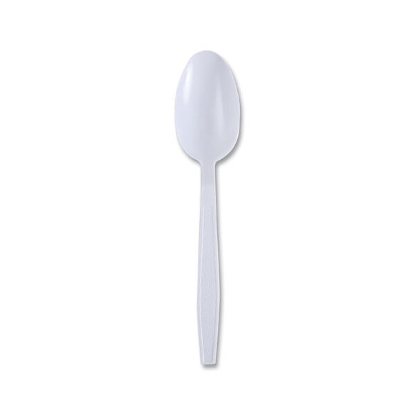 BOARDWALK WHITE PLASTIC SPOONS HEAVY WEIGHT 1000CT