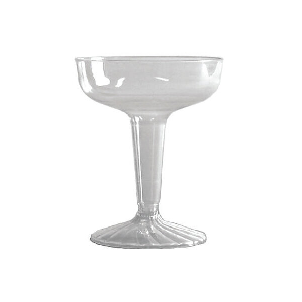 SW4 PLASTIC CHAMPAGNE CUPS 20X25X4OZ