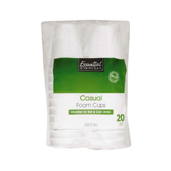 ESSENTIAL-DAY 16OZ FOAM CUPS 12X20CT