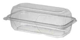 MAXIPLAST 9&quot;X5&quot; PET HINGED BOX 250CT