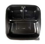 MAXIPLAST 8&quot;X8&quot; 3 COMP. MICROWAVEABLE CONTAINER 300CT