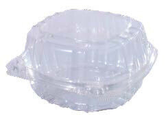 MAXIPLAST 5&quot;X5&quot; PET CLEAR CLAMSHELL CONTAINER 500CT