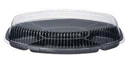MAXIPLAST 5 COMP. PARTY BLACK TRAY 200CT