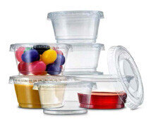 MAXIPLAST 1OZ CLEAR PLASTIC PORTION CUP 2500CT