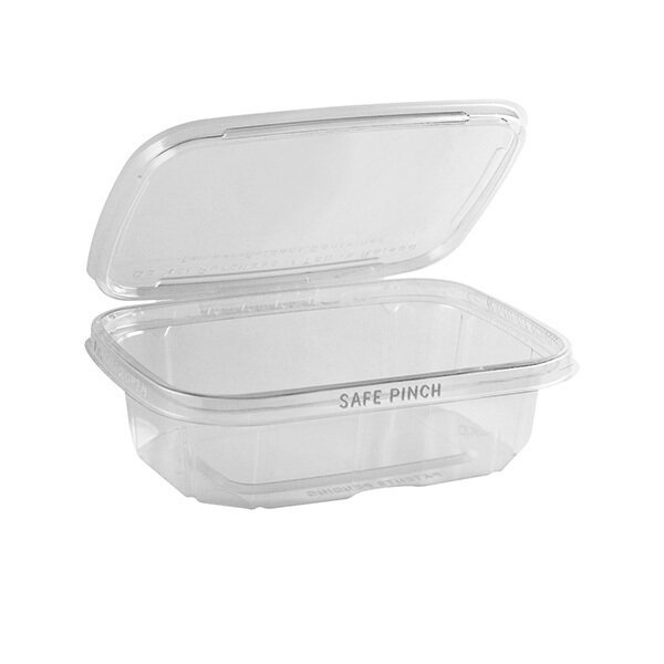 SAFE-PINCH TAMPER-EVIDENT 7&quot;X6&quot; CLEAR HINGED CONT. 200CT