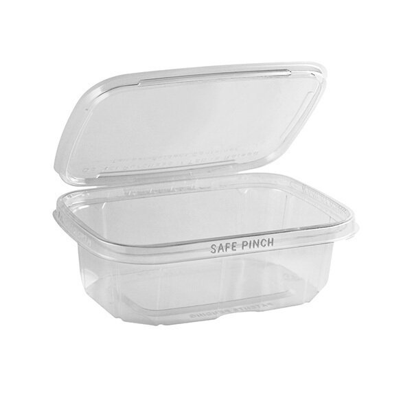 SAFE-PINCH TAMPER-EVIDENT 6&quot;X7&quot; CLEAR HINGED CONT. 200CT