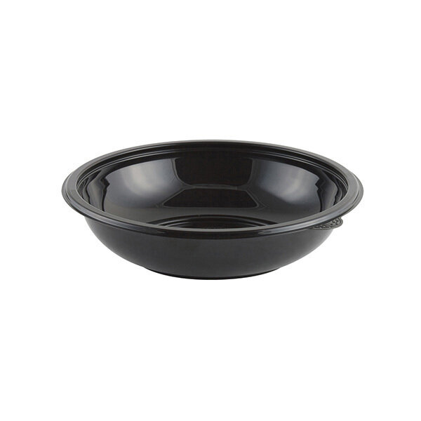 CRYSTAL CLASSICS 8.5&quot; 32OZ BLACK ROUND SALAD BOWL 360CT