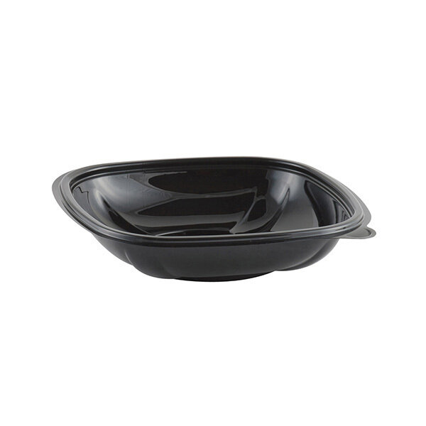 CRYSTAL CLASSICS 7&quot; 16OZ BLACK SQUARE SALAD BOWL 500CT