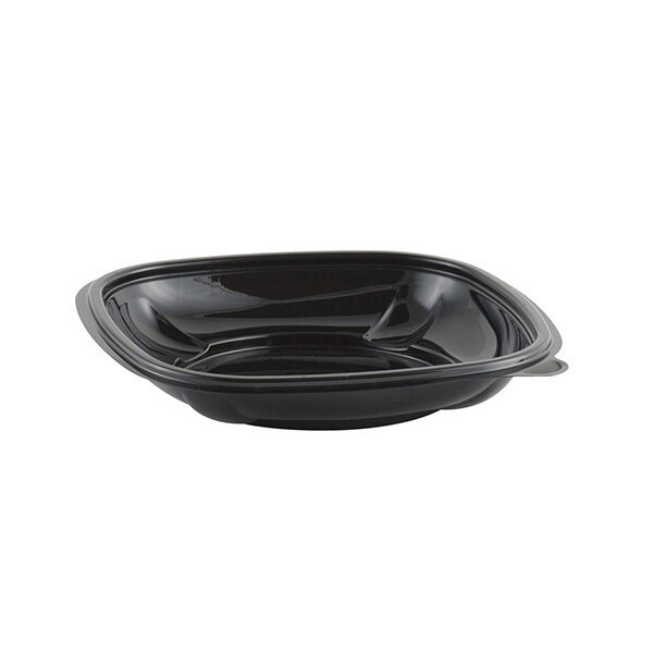 CRYSTAL CLASSICS 7&quot; 12OZ BLACK SQUARE SALAD BOWL 500CT