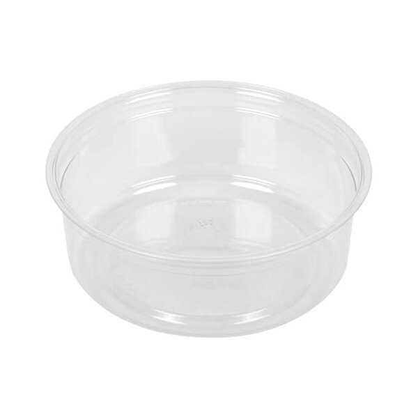 VIC. BAY ROUND DELI BASE CLEAR CONTAINER 8OZ 500CT