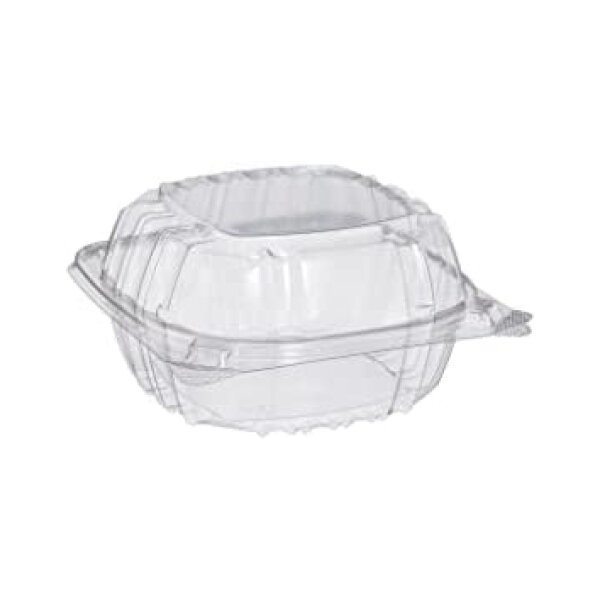 DART 6&quot; CLEAR HINGED LID FOOD CONTAINERS 4X125CT