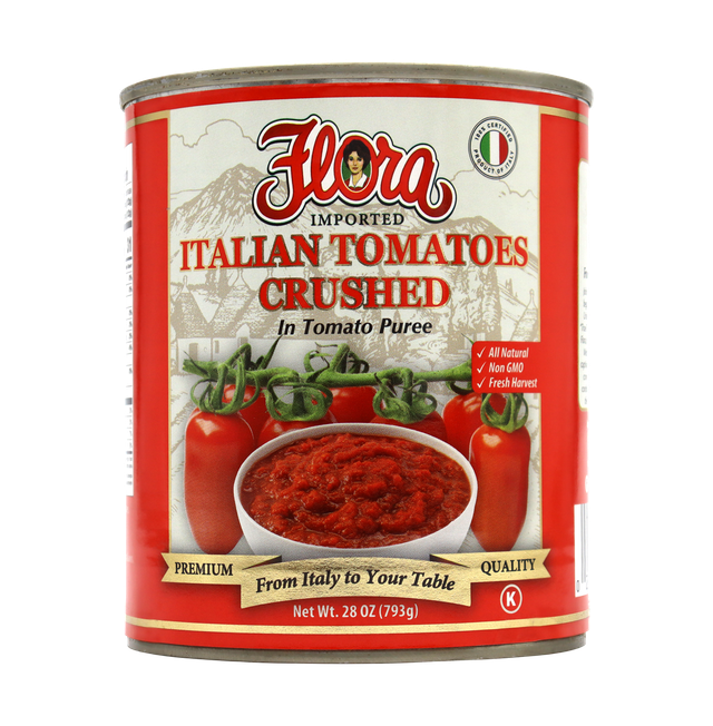 FLORA TOMATOES ITALIAN CRUSHED 12X28OZ