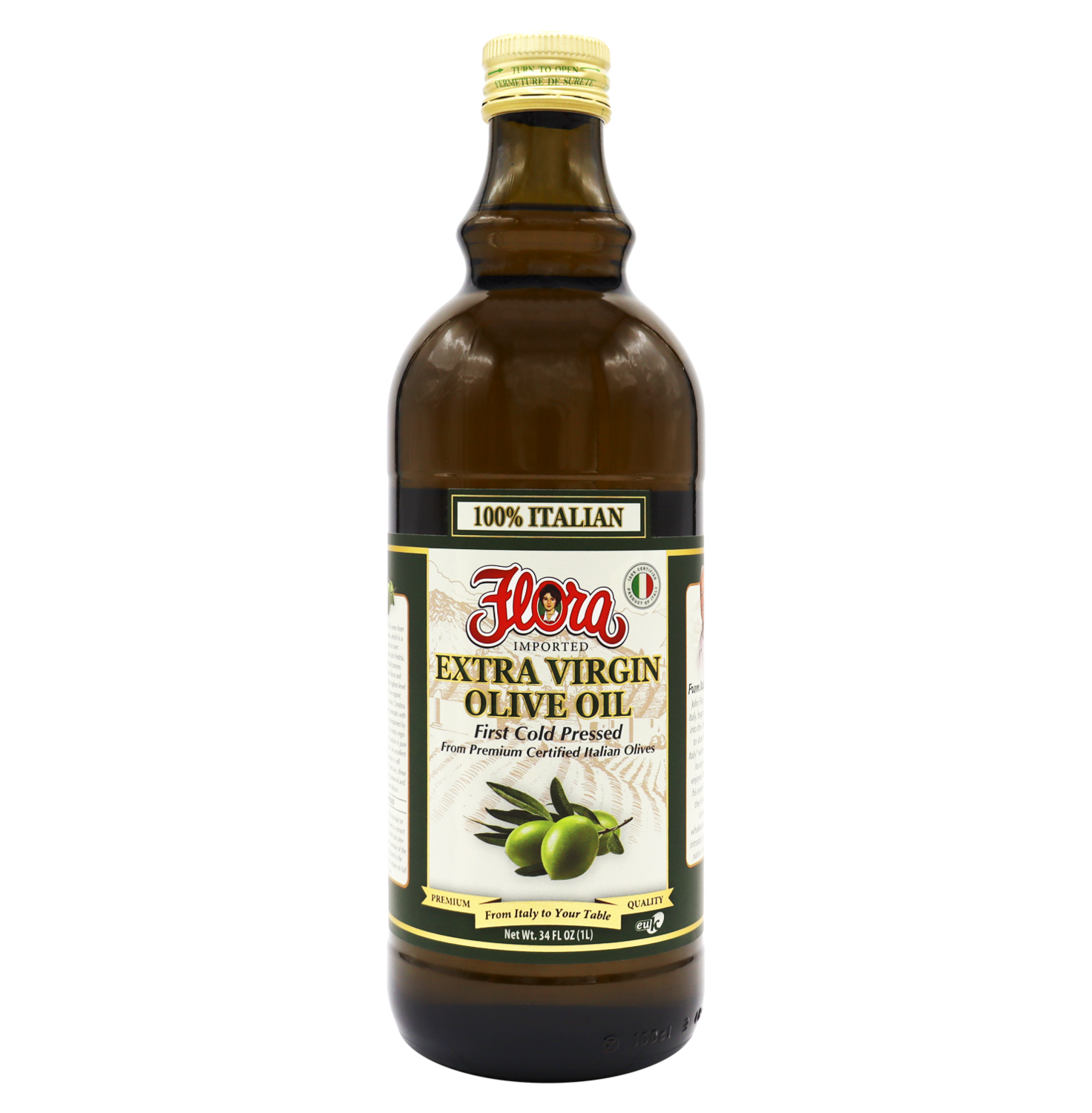 FLORA EXTRA VIRGIN OLIVE OIL (100% ITALIAN) 6X1L