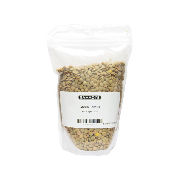SAHADI PREPACK GREEN LENTILS 12X14OZ