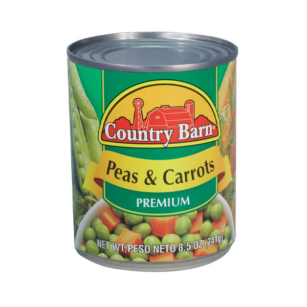 COUNTRY BARN PEAS N CARROTS 24X8OZ