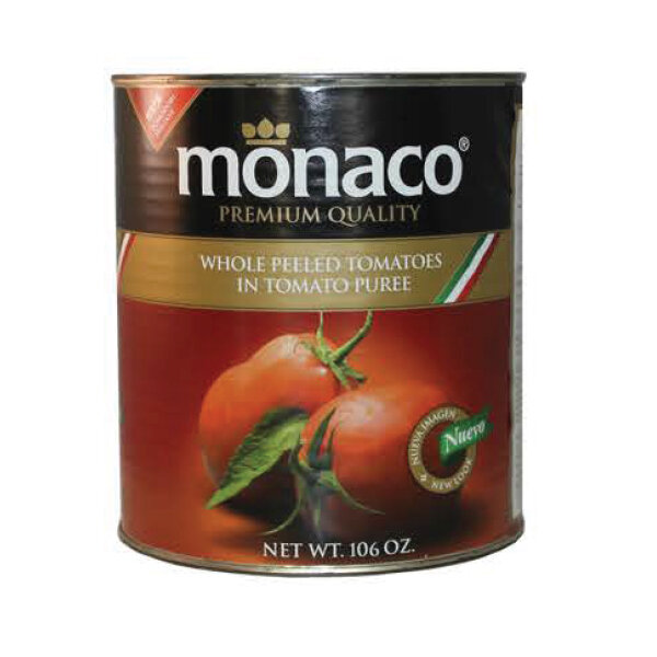 MONACO WHOLE PEELED TOMATOES 6X10#