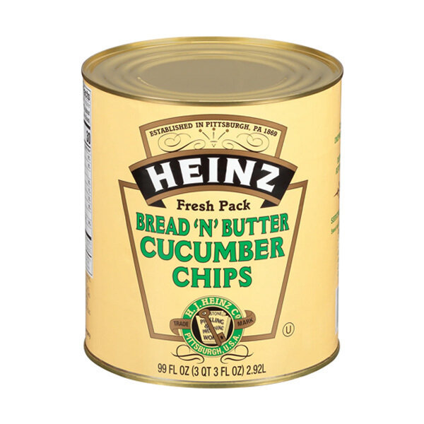 HEINZ BREAD&#39;N&#39;BUTTER SLICE PICKLES 6X10#