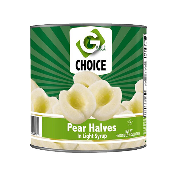 GLOBAL CHOICE PEAR HALVES 6X10#