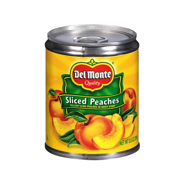 D-M PEACH SLICED E/O 12X8.5OZ