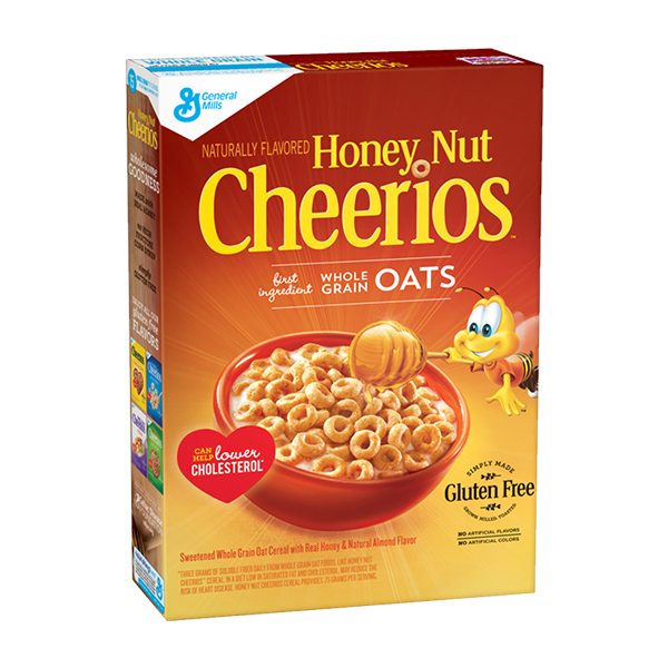 G-MILLS HONEY NUT CHEERIOS CEREAL 12X10.8OZ