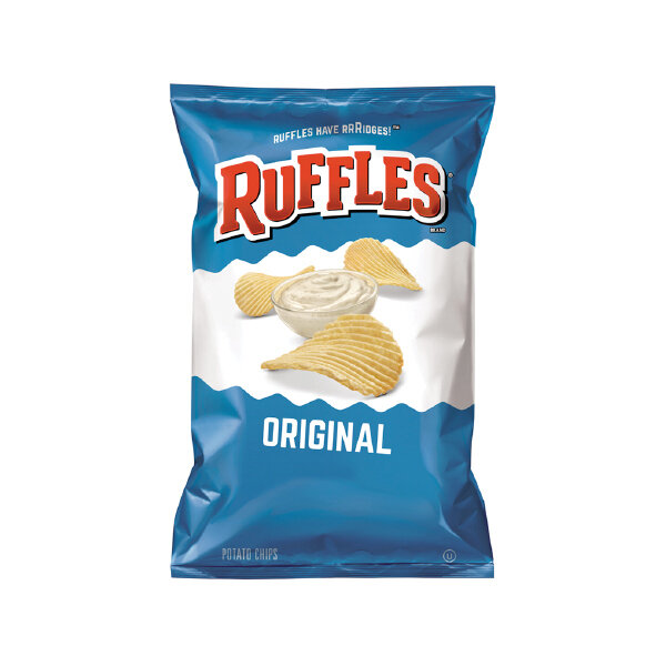 RUFFLES POTATO CHIPS REGULAR 32X1.75OZ