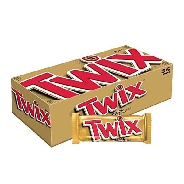 TWIX CARAMEL COOKIES BARS BOX 36X1.79OZ