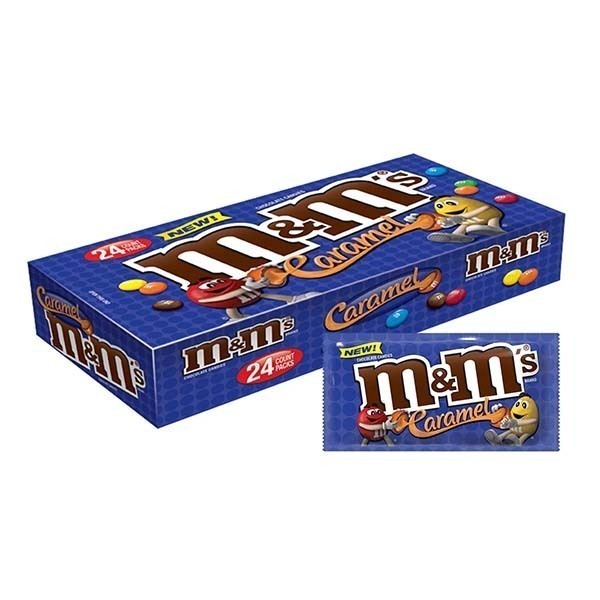 M&M'S CARAMEL CHOCOLATE PACKS BOX 24X1.41OZ