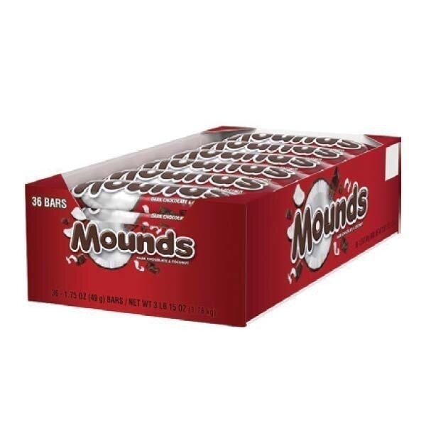 HERS. MOUNDS CHOC. BARS 36X1OZ