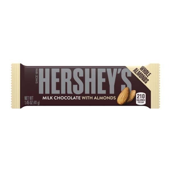 HERS. MILK CHOCOLATE W/ ALMOND BAR 36X1OZ
