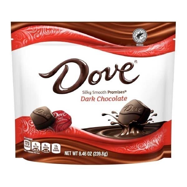 DOVE DARK CHOCOLATE 8X8.87OZ