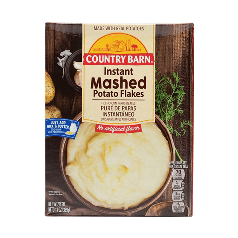 COUNTRY BARN INSTANT MASHED POTATO 12X13OZ