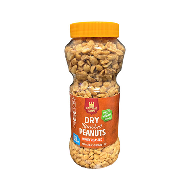 IMPERIAL DRY ROASTED HONEY PEANUTS 12X16OZ
