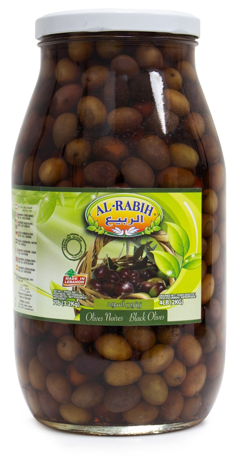 ALRABIH BLACK LEB OLIVES 4X3.2KG