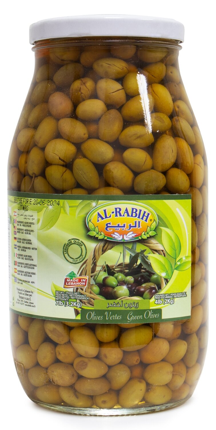 ALRABIH GREEN LEB OLIVES LEMON 4X3.2KG