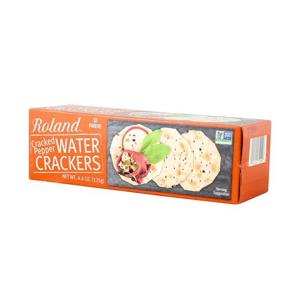 ROLAND CRACKED PEPPER WATER CRACKER 12X4.4OZ